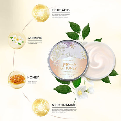 BODY & EARTH 6 tlg. Spa Geschenkset Weihnachtsgeschenke für Frauen mit Honigduft