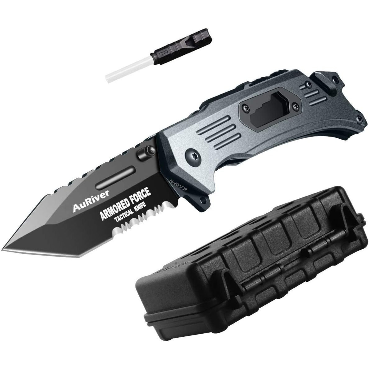 Premium Taschenmesser mit Feuerstahl 6-in-1 Klappmesser