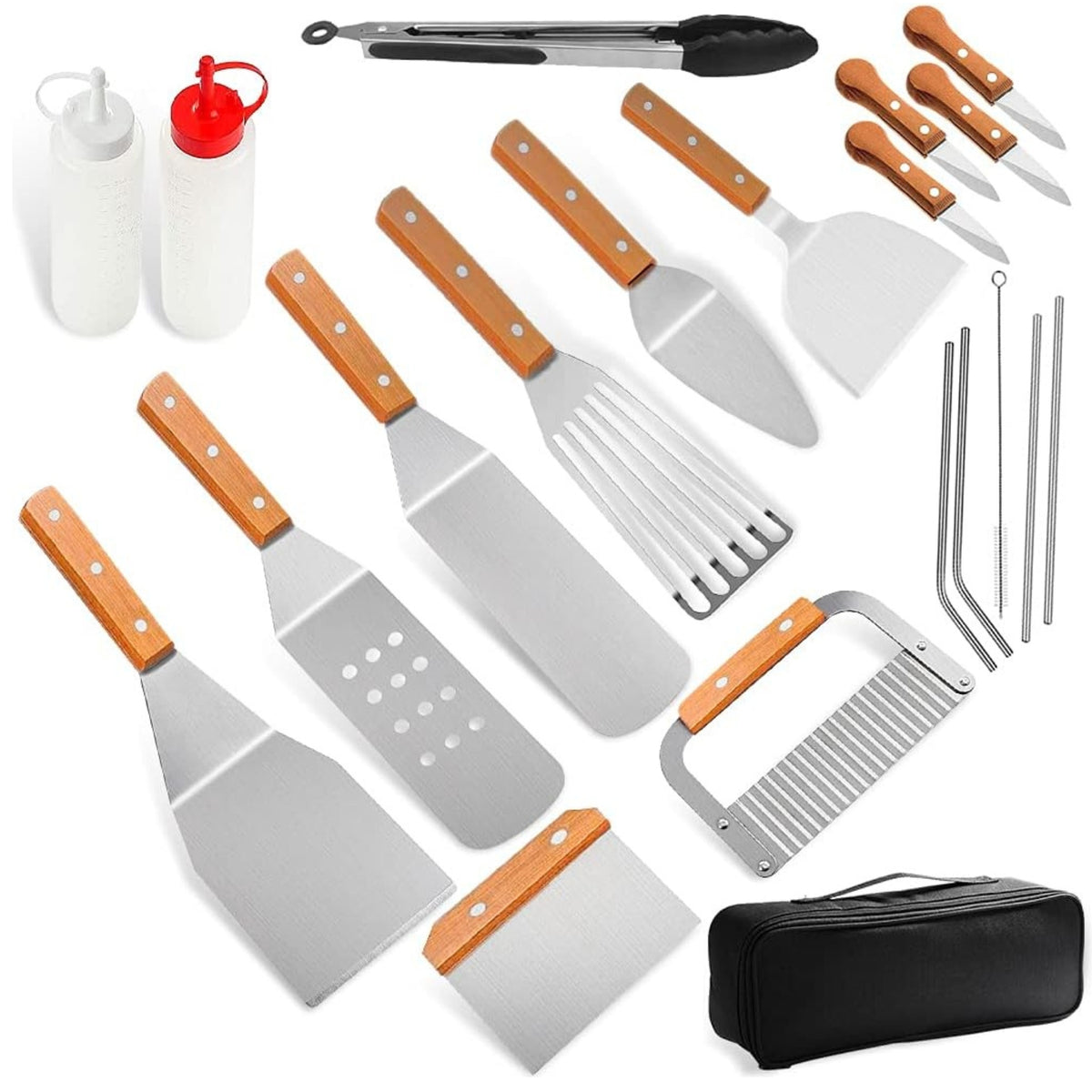20-tlg Profi Grillzubehör Set mit Tasche Grill Geschenke