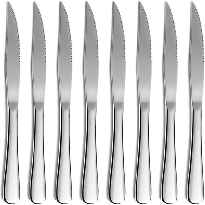 8tlg Edelstahl Steakmesser Set Besteck Spülmaschinenfest
