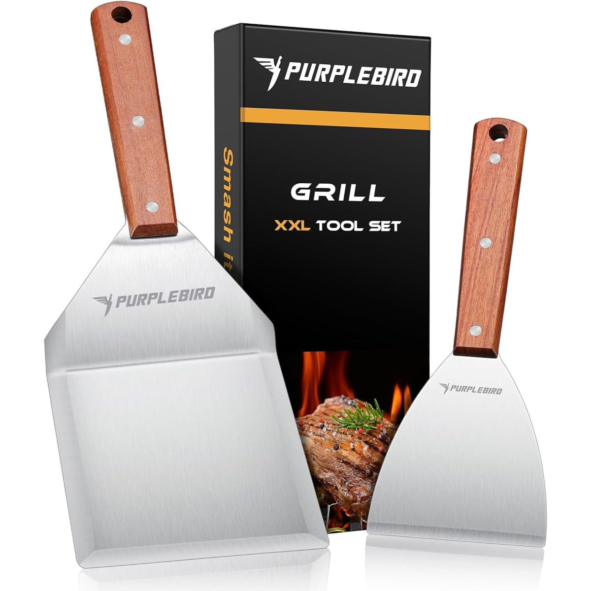 Plancha Set Grillspachtel Grillwender Geschenke für Männer