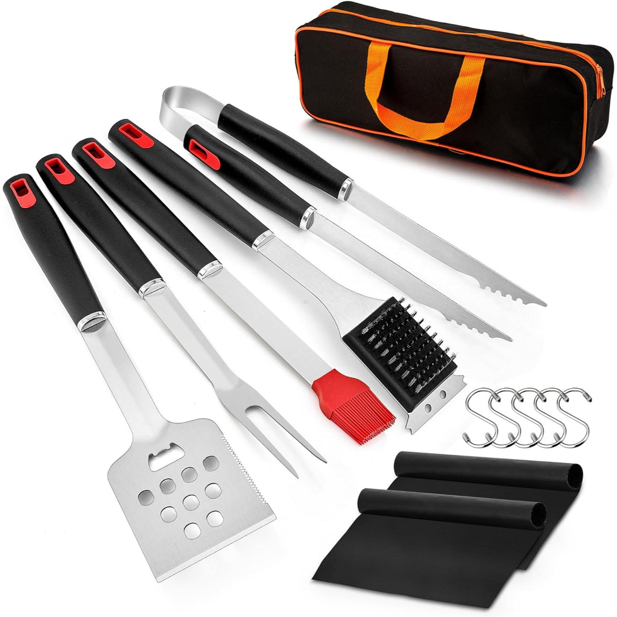 OstalbGriller Premium Grillbesteck Set 13tlg Grill Zubehör