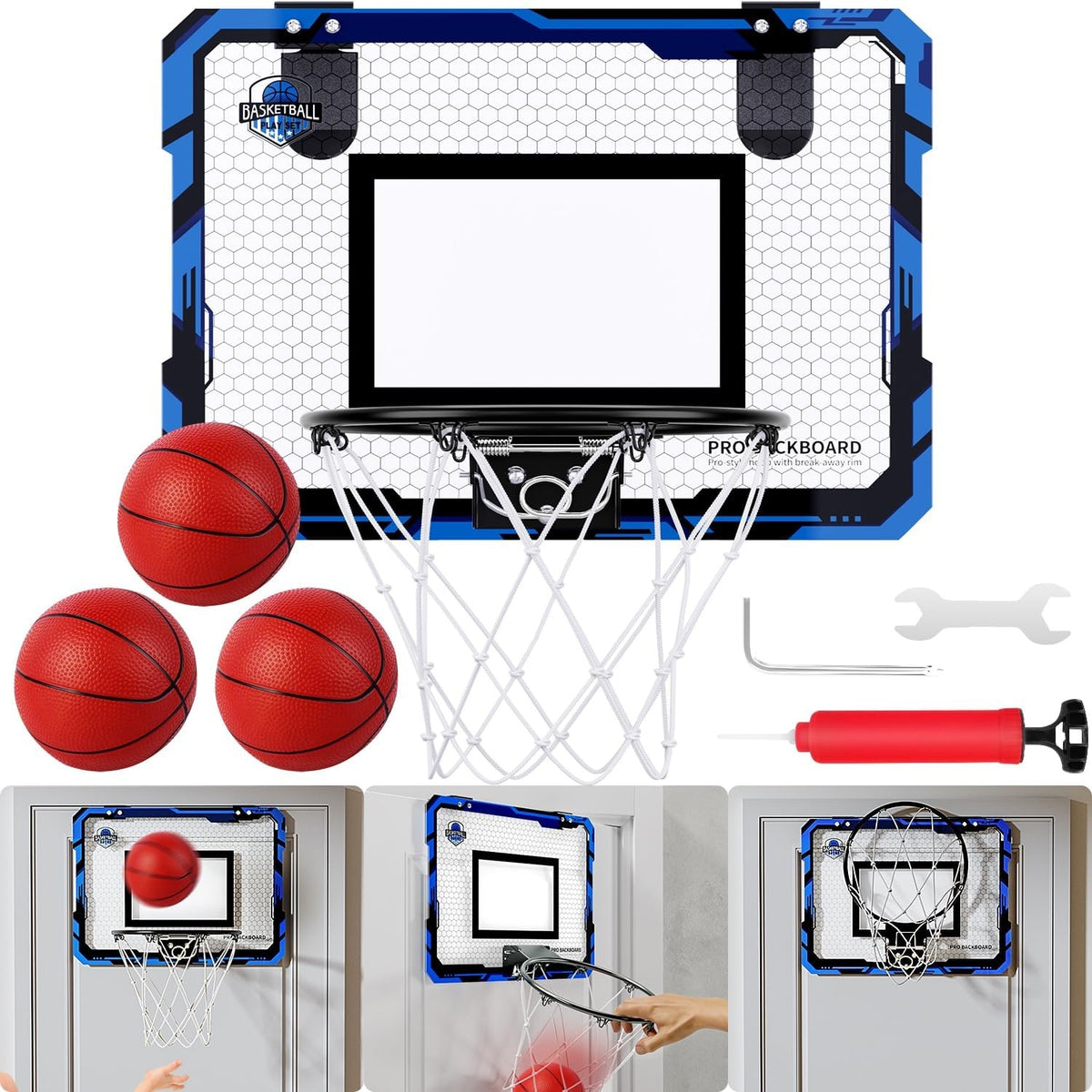 Basketballkorb Outdoor Basketballkorb Kinder mit 3 Bällen