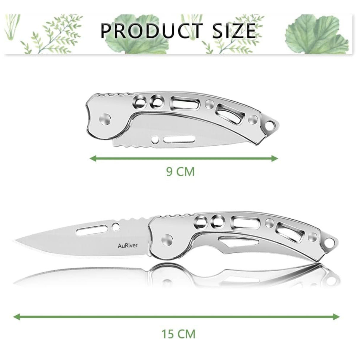 Günstiges Taschenmesser 4 stk Klein Klappmesser Mini Silber