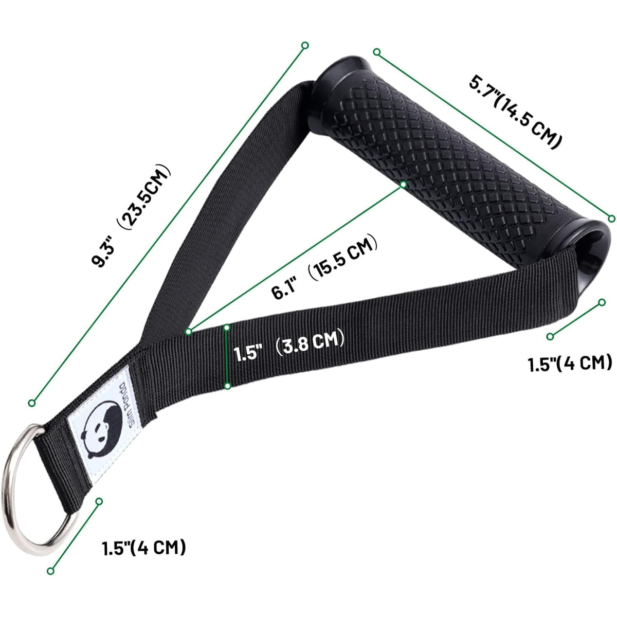 Latzug Griff 2 Stück Einhandgriff 2 Karabiner Kabelzug
