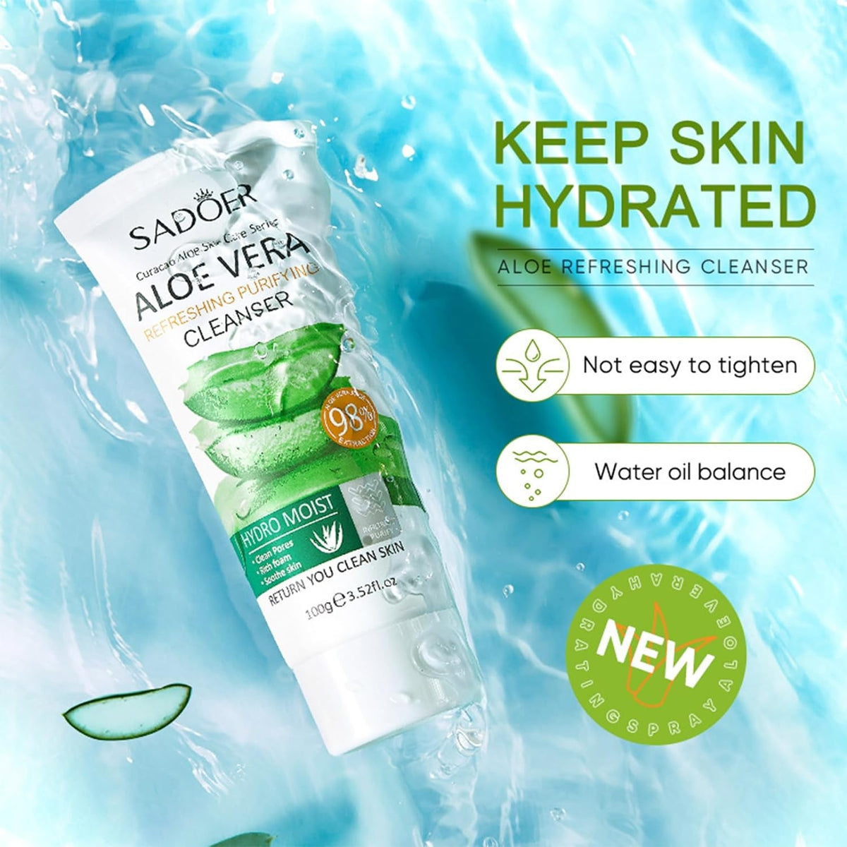 Aloe Vera Gesichtspflege Set 9tlg Hautpflege Geschenkset Sanfte Reinigung