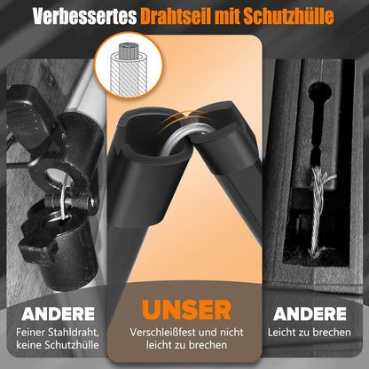2 Stück Müllzange Greifzange 100x 80 cm Faltbare Müllgreifer
