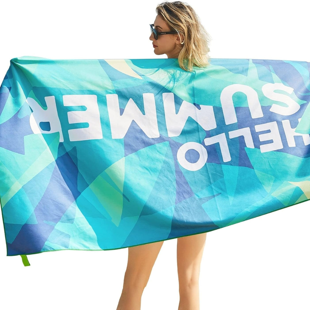 Summer-Blatt Strandtuch Mikrofaser 180x90 Leicht