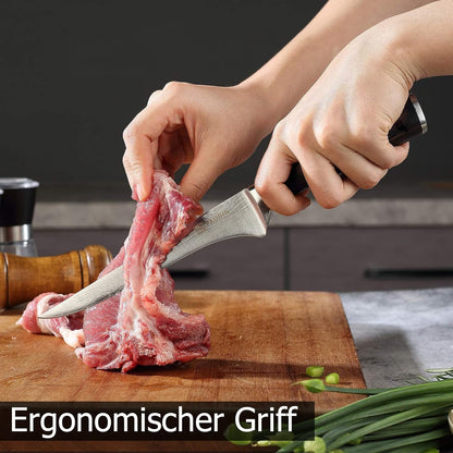 Premium Filetiermesser 15 cm Kochmesser Klinge Küchenmesser