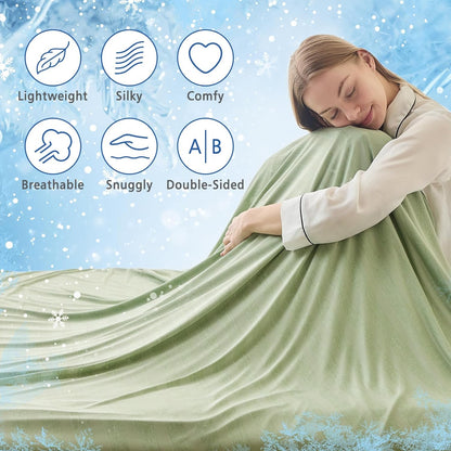 kuscheldecke flauschig sofadecke Kühldecke 2-1 Doppelseitige
