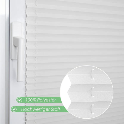 jalousien fenster ohne bohre klemmfix Faltrollo 110x120cm