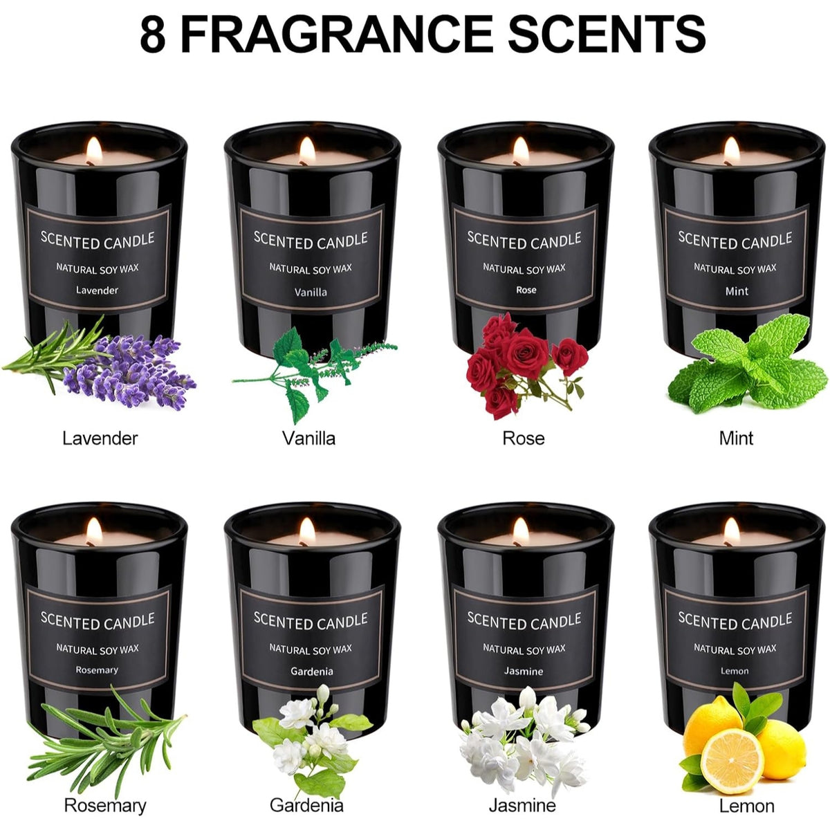 Duftkerzen Geschenkset frauen 8 Pack Aromatherapie Kerzen
