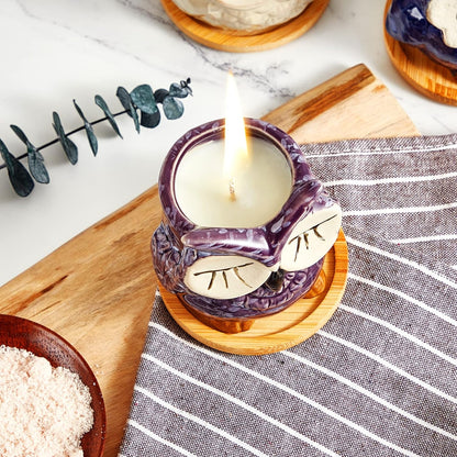 Lavendel Duftkerze in Eulen Form Duftkerzen Geschenkset