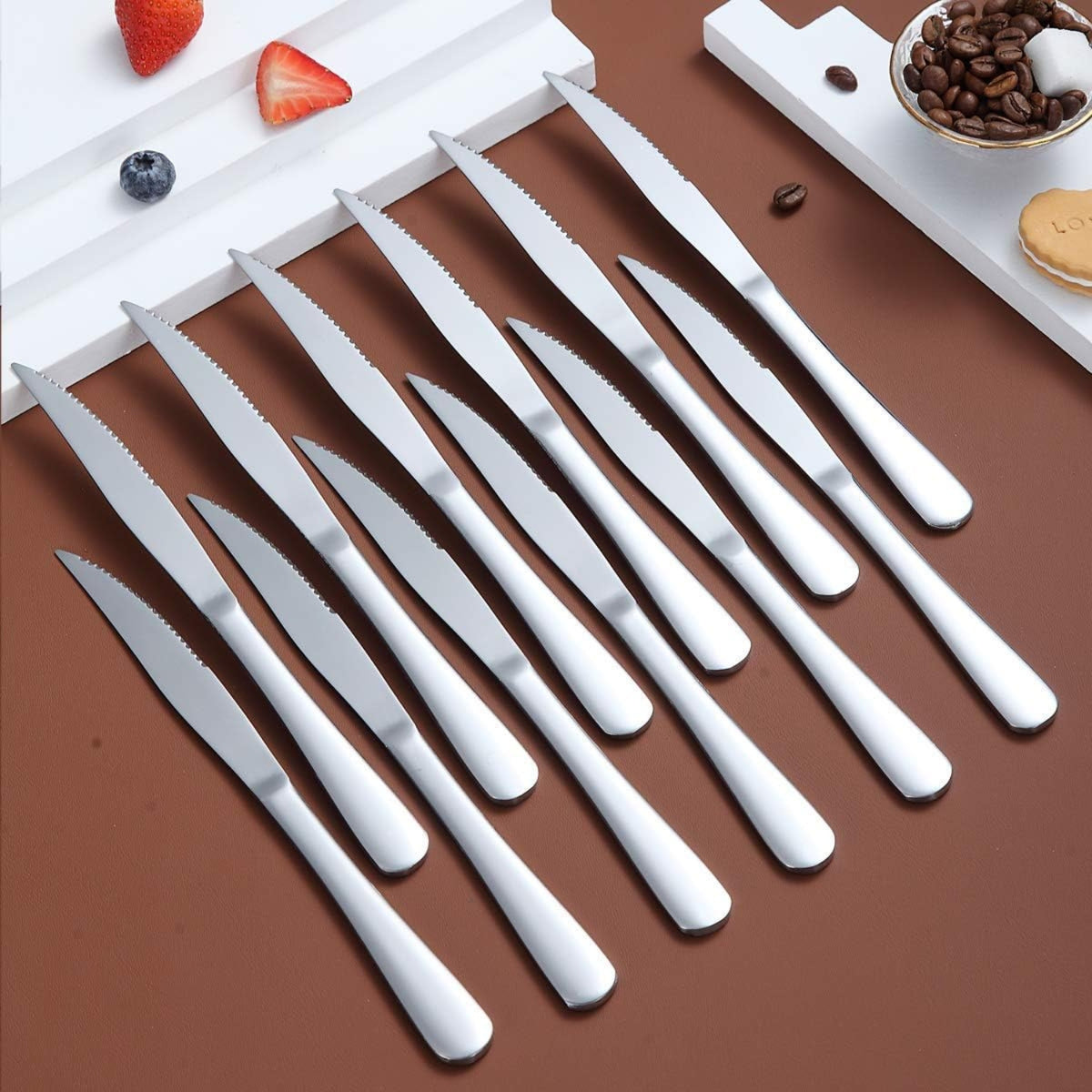 8tlg Edelstahl Steakmesser Set Besteck Spülmaschinenfest