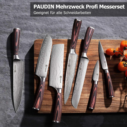 XL Premium Messerset 7-teilig Profi Kochmesser Küchenmesser