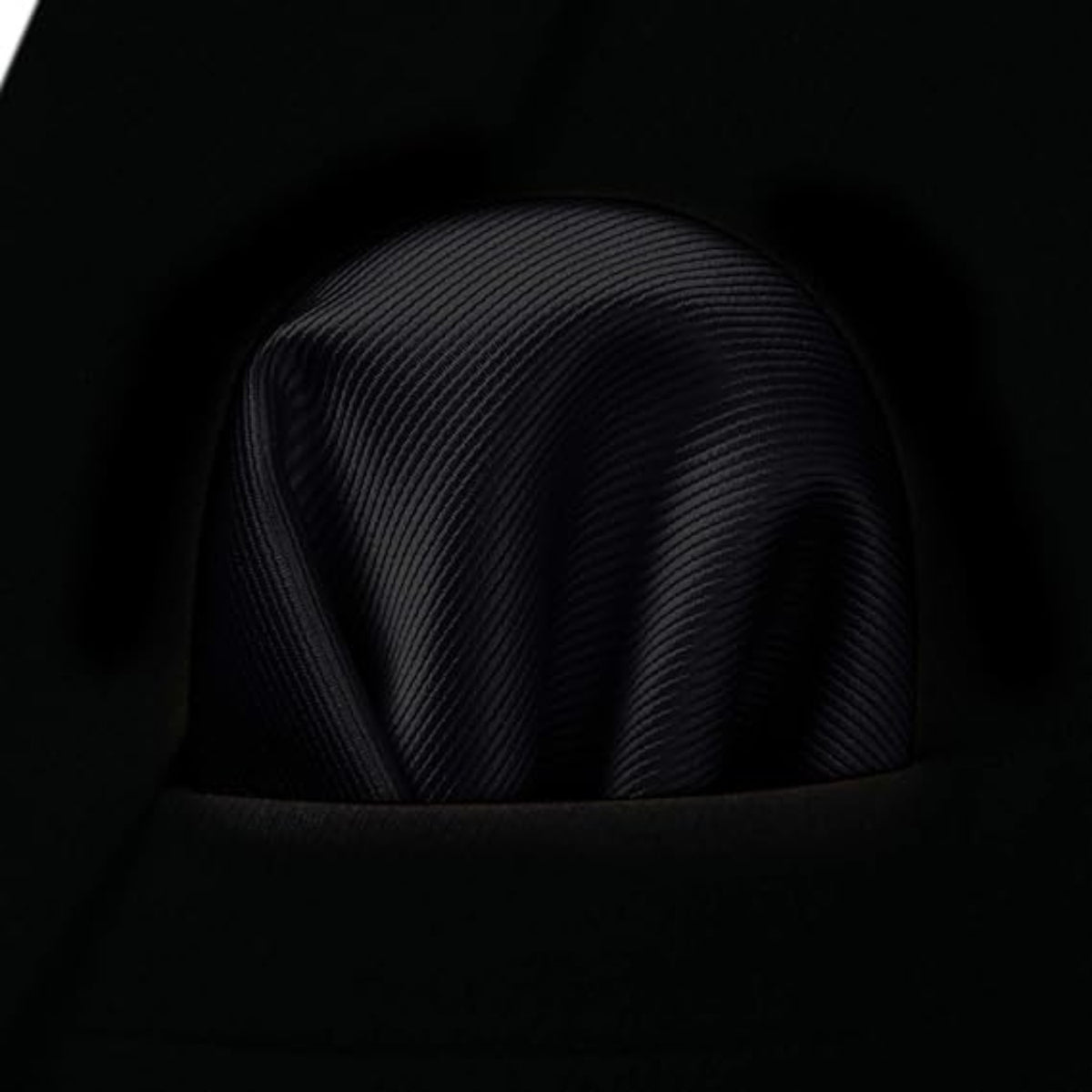 Herren Krawatte Einstecktuch Set Einfarbig Krawattenset für Hochzeit Party in Schwarz Zeitloser Stil für Geschäft und Casual