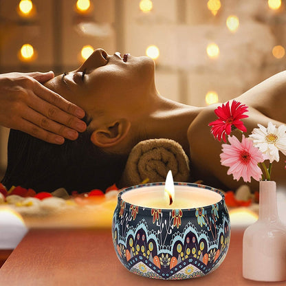 Duftkerzen Geschenkset Geschenke für Frauen 4 Stück Duftkerzen aus 100% Sojawachs Geschenke für Frauen Home Duft Natürliche Aromatherapie Kerzen Set
