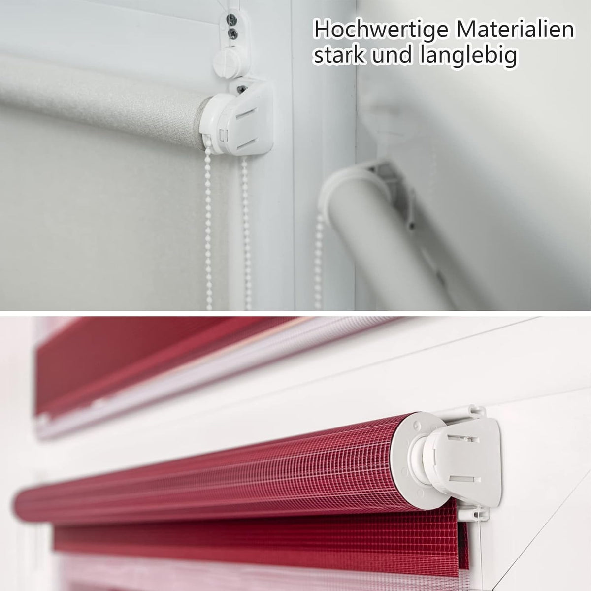 8 Stück Klebehalter für Klemmfix Doppelrollo Duo Rollo zum Kleben ohne Bohren für PVC und Metallfenster Ersatzhalterungen zum Festkleben ohne Bohren