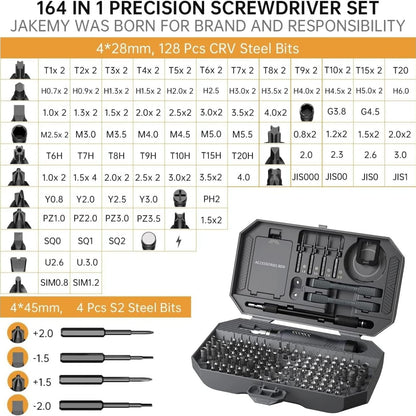 Feinmechaniker Schraubendreher Set 164 in 1 Magnetisch für Elektronik Reparatur