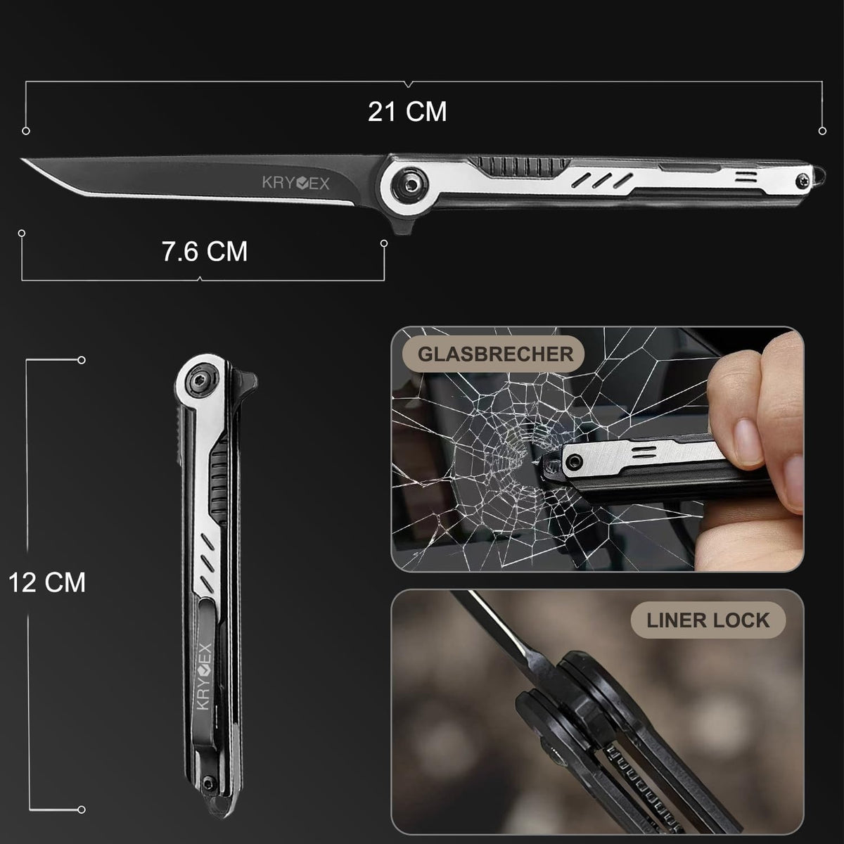 Klappmesser Taschenmesser Einhandmesser Scharf Slim Outdoor Klappmesser