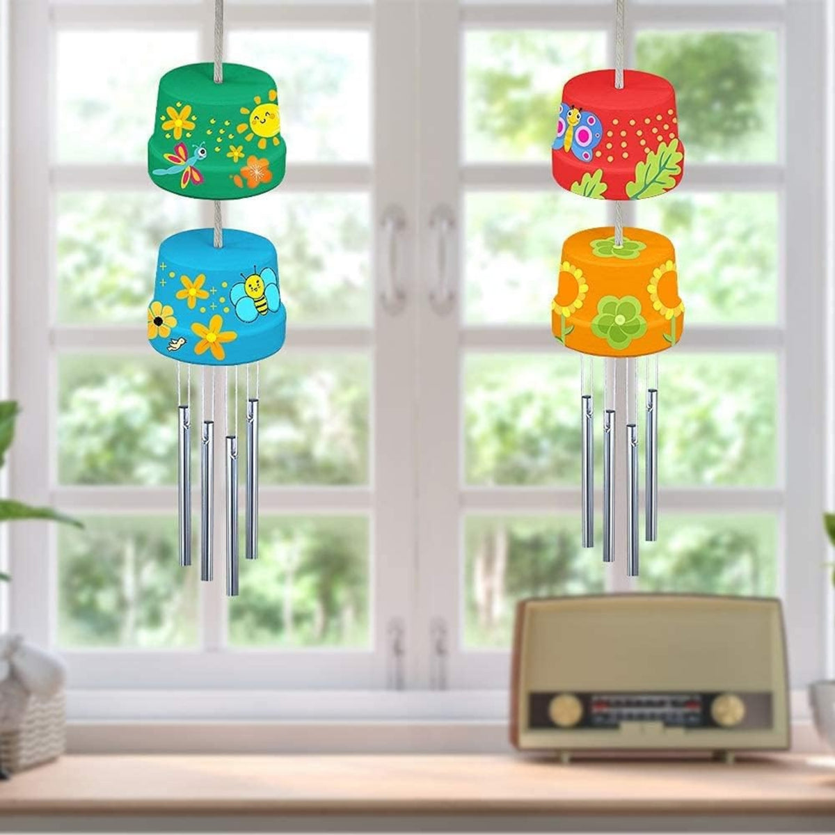 OSTALBKLANG Windspiel Bastelset 2er-Pack ostern geschenke kinder Selbermachen