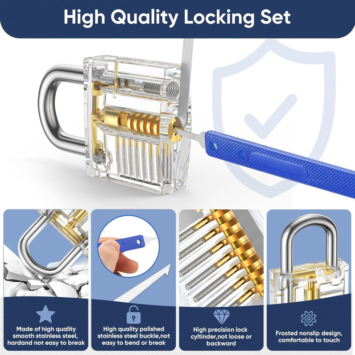 Lockpicking 17-Teiliges Set mit uhrmacherwerkzeug uhrmacher schraubendreher set