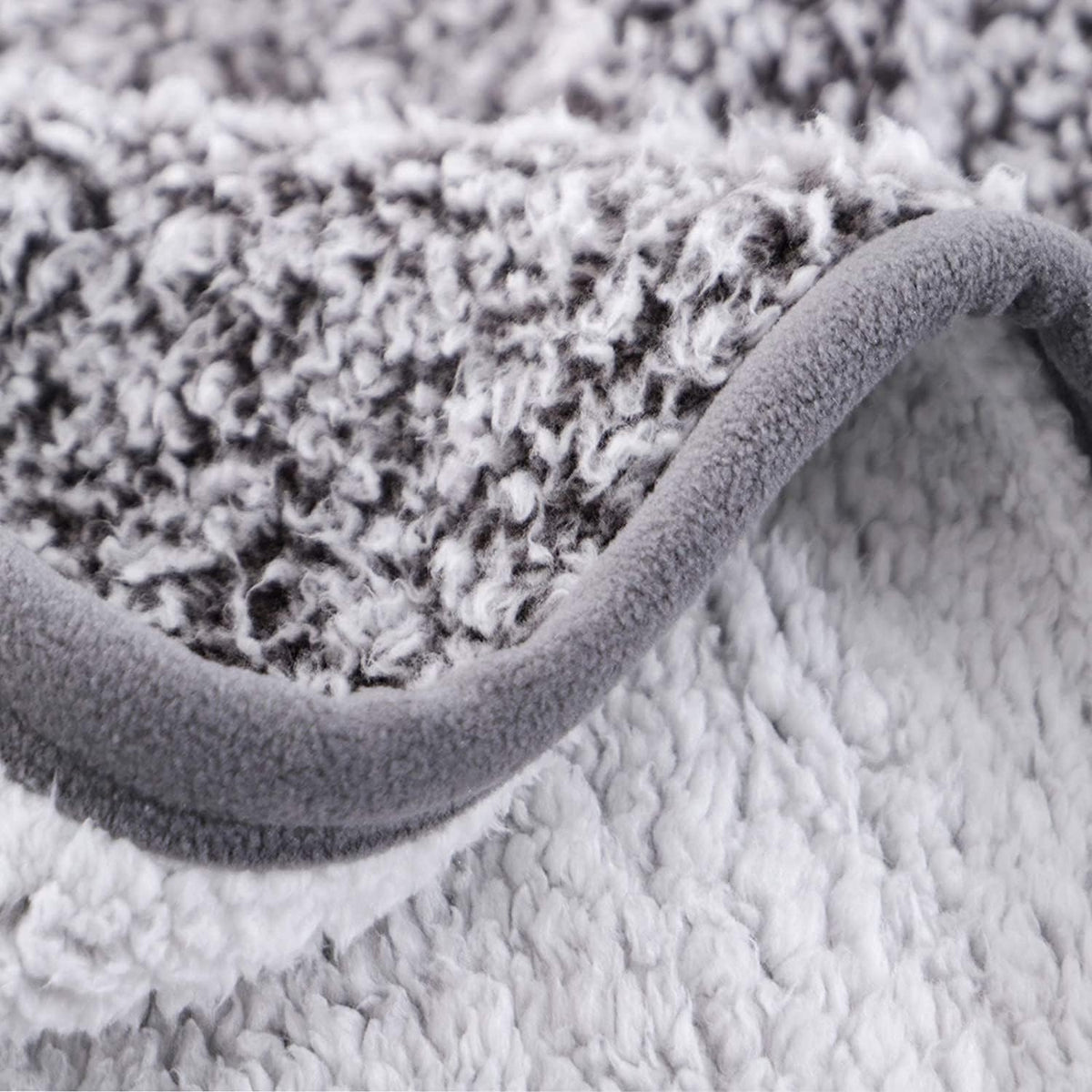 Sherpa Decke Kuscheldecke Flauschig Sofadecke Doppelgesicht Weich 130x150cm