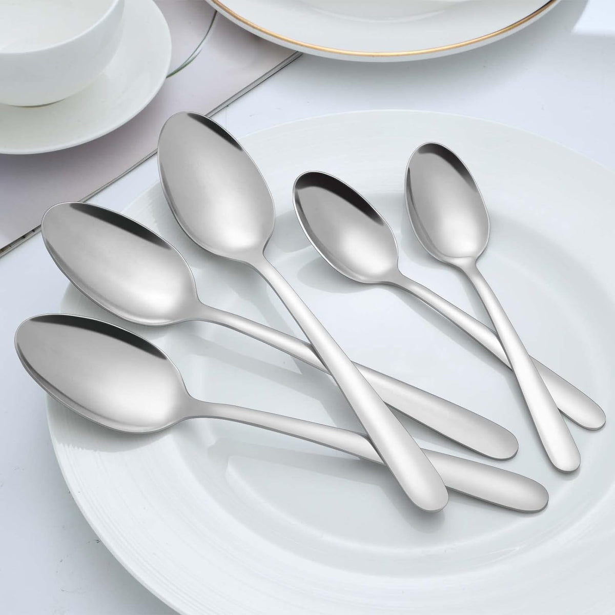 Teelöffel Set Kaffeelöffel Set 24 Stück 14,5cm Edelstahl Spülmaschinenfest