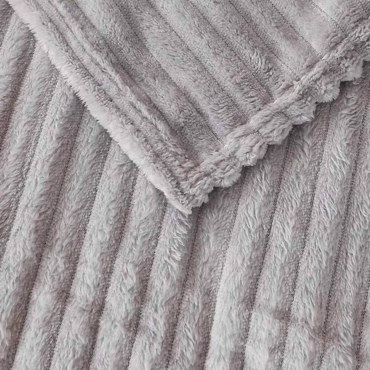 Weiche Kuscheldecke 100x150 cm Graue Decke Sofadecke Flauschige Decke