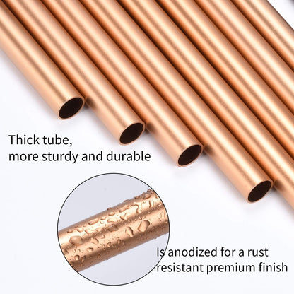 Garten Balkon Windspiele Rosegold 8 Aluminiumrohre Harmonische Töne für Draußen
