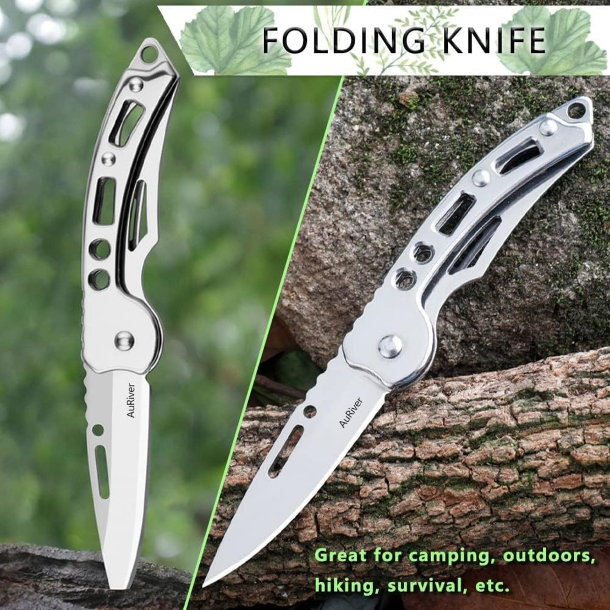 Günstiges Taschenmesser 4 Stück Klein Klappmesser Mini Silber