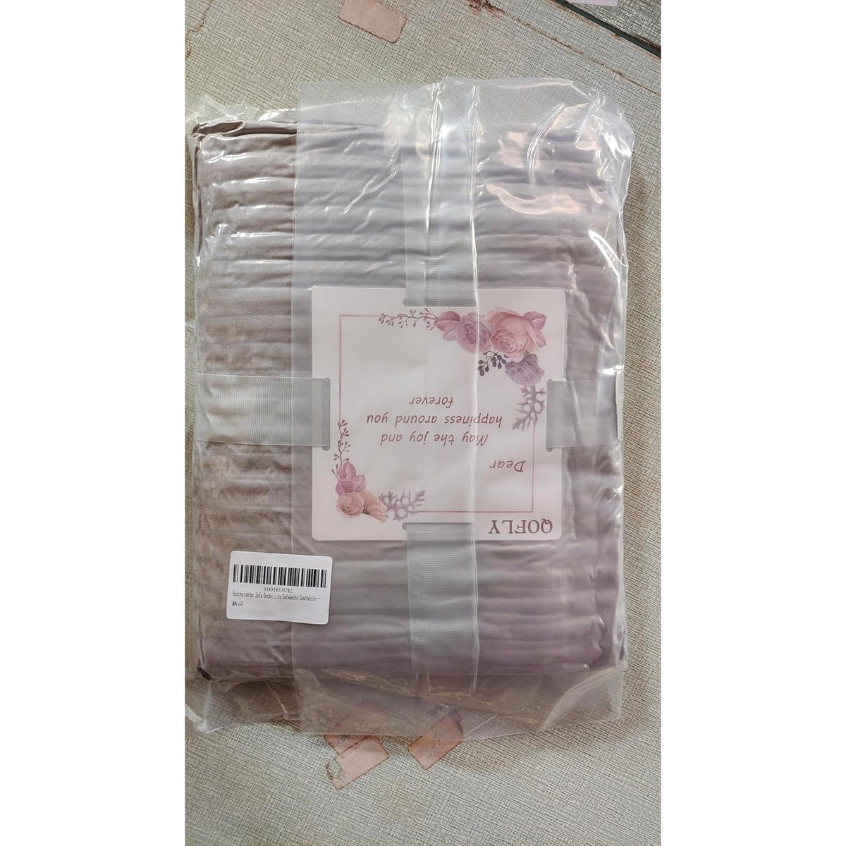 Weiche Kuscheldecke 100 x 150 cm Graue Decke Sofadecke Flauschige Decke
