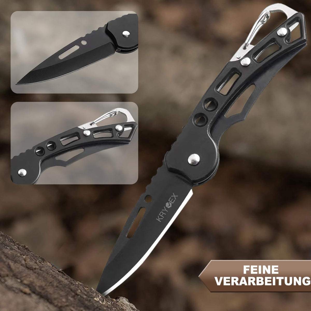 Kleines Taschenmesser Klappmesser Klein Messer Schlüsselring Mini Scharf