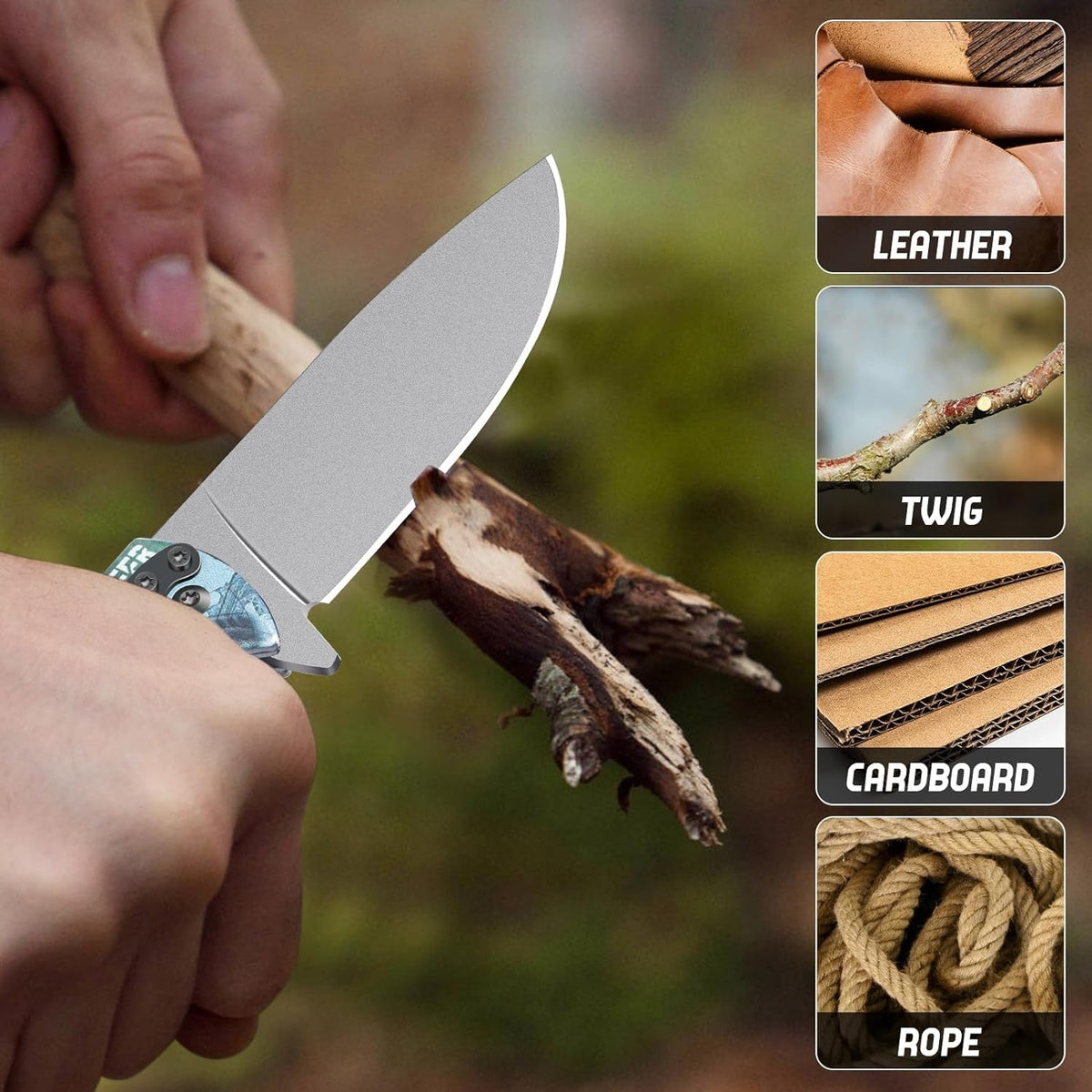 Survival Taschenmesser Überlebensmesser Klappmesser Outdoor Camping Wandermesser