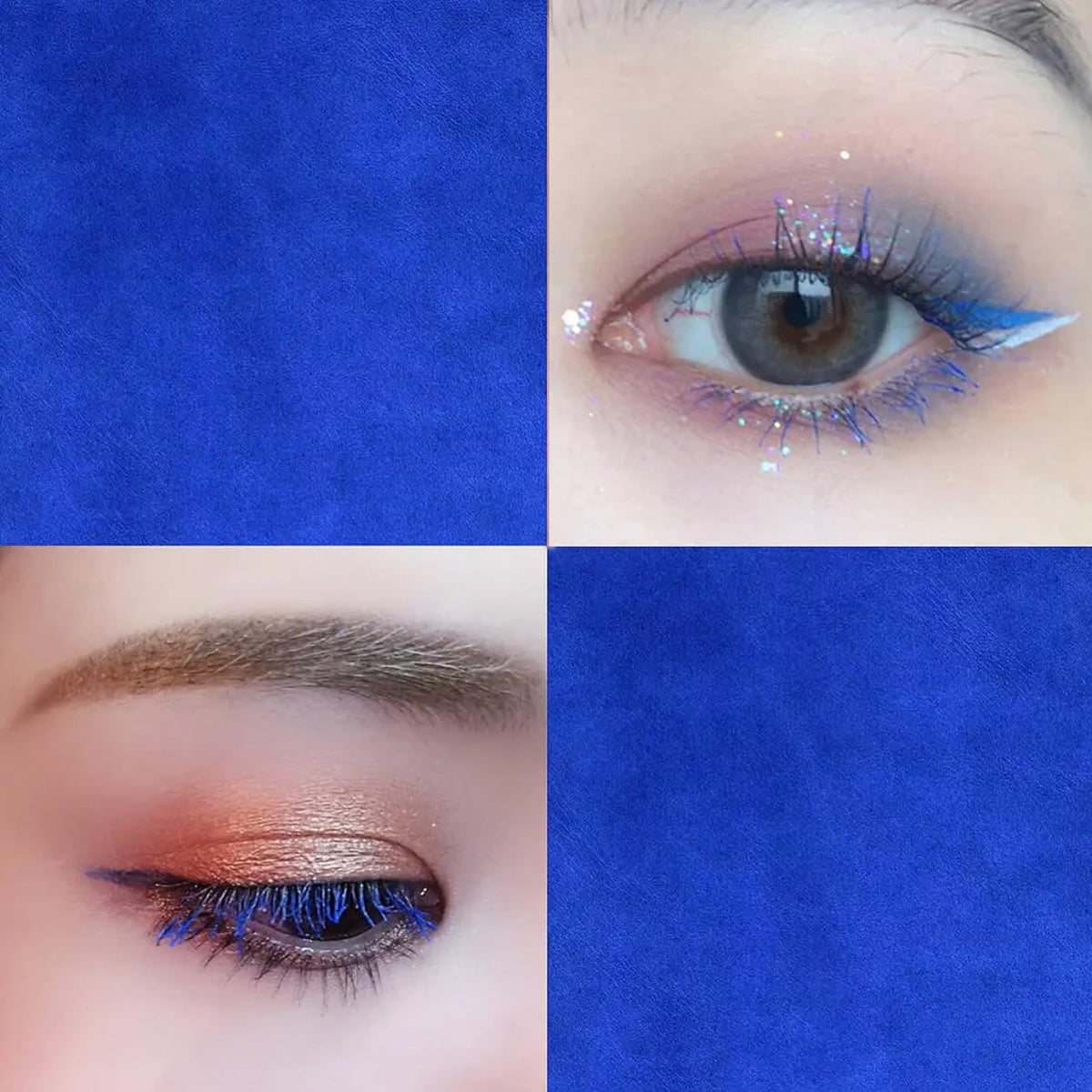Bunte Wimperntusche Wasserfest Mascara für Wimpern Färben Blau Volumen und Langlebigkeit Wischfest mit sanfter Formel für alle Hauttypen
