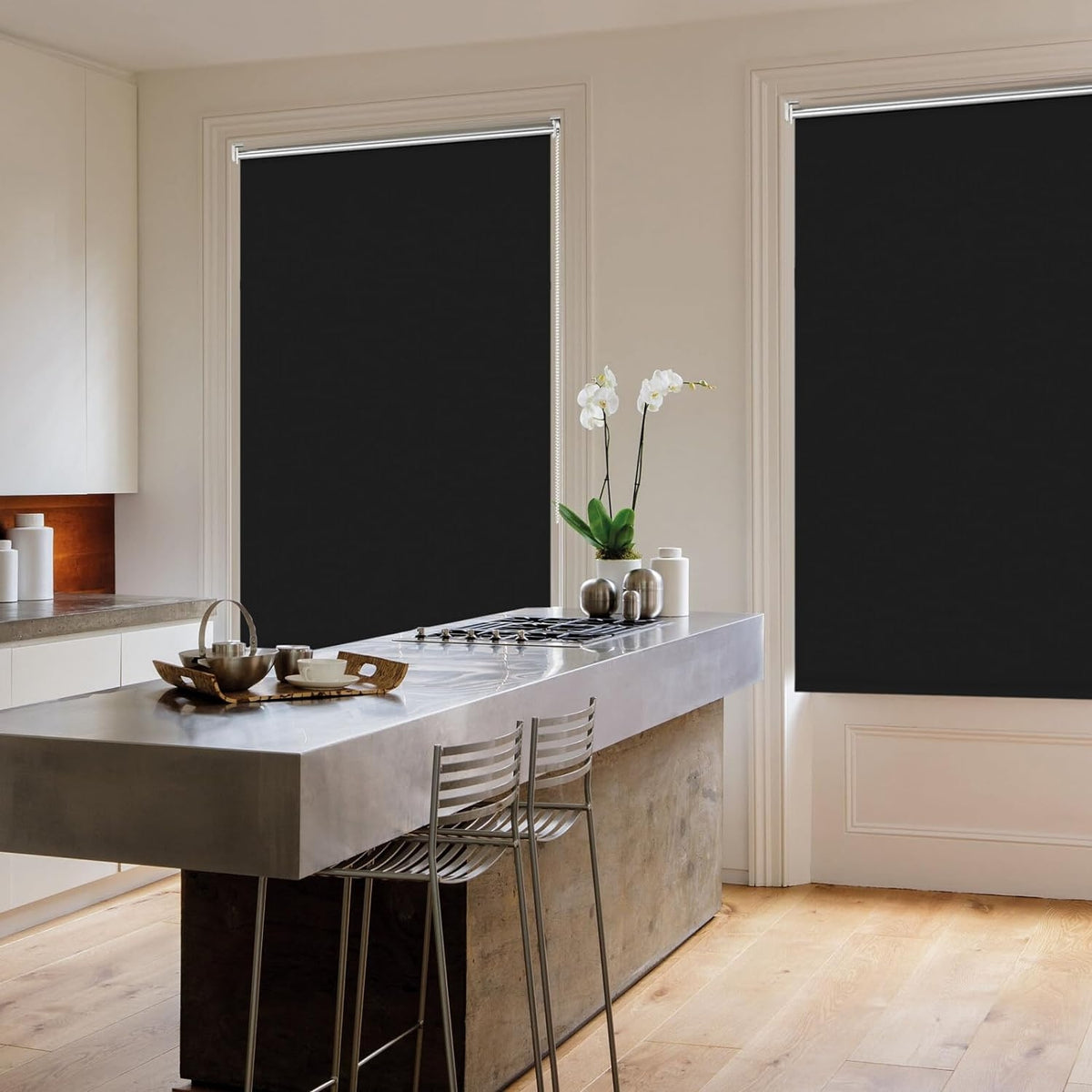 Klemmrollos für Fenster ohne Bohren Plissee Klemmfix Verdunklungsrollo 45x170cm