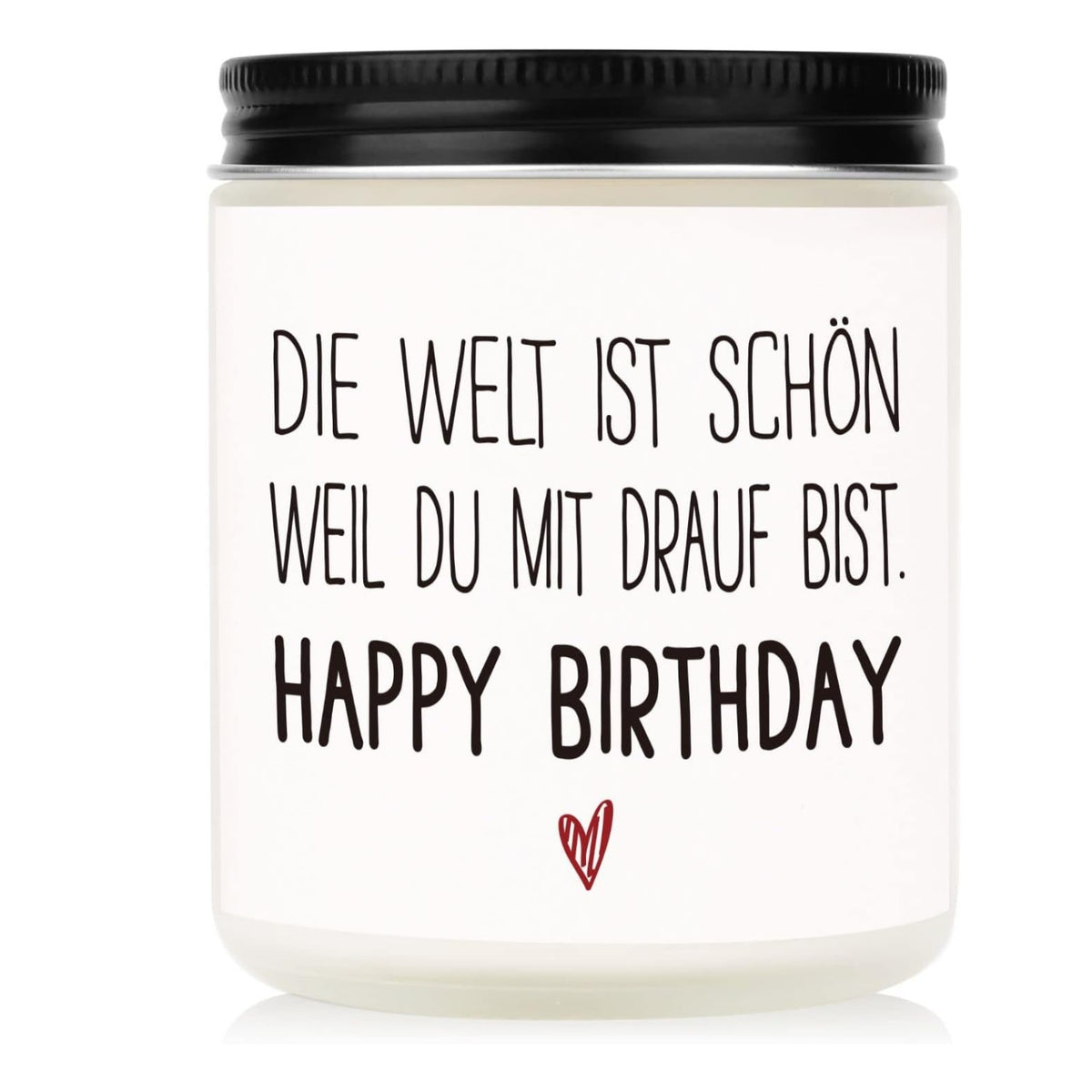 Duftkerze Geburtstagsgeschenk für Freundin mit Spruch aus 100% Sojawachs 198g, Lange Brenndauer Geschenke für Frauen Kerzen Geschenke für Freundin