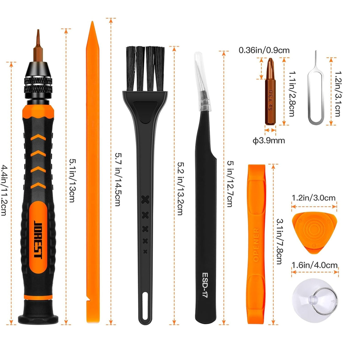 Schraubendreher Set 38Pcs Feinmechaniker Set Torx T5 T6 für iPhone PS4 Xbox Switch Laptop Computer Brille Uhren Reparatur Kit
