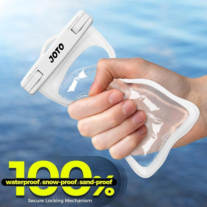 Wasserdichte Handyhülle bis 7 Zoll, IPX8 zertifiziert, Weiß
