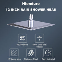XXL Edelstahl Regendusche 30cm mit Anti-Kalk-Düsen
