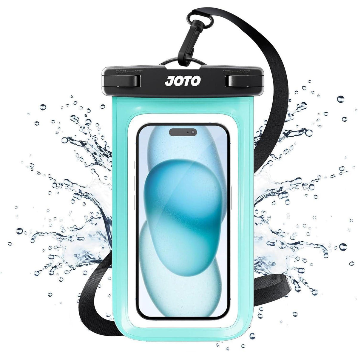 Wasserdichte Handyhülle für Smartphones bis 7 Zoll, Grün