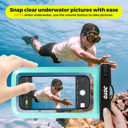 Wasserdichte Handyhülle für Smartphones bis 7 Zoll, Grün