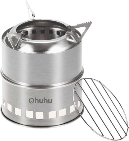 Hobo Kocher Camping Outdoor Ofen Edelstahl Tragetasche BBQ Wandern