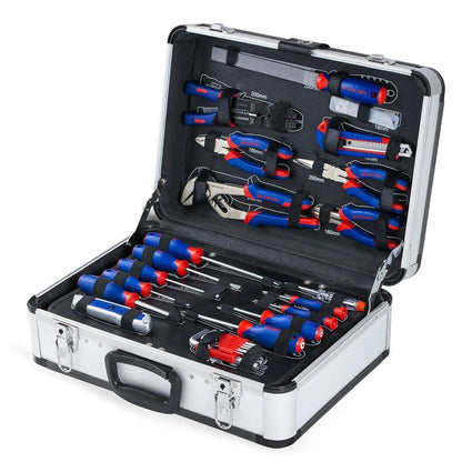 Werkzeugkoffer 119-teilig Aluminium Haushalt & Handwerk