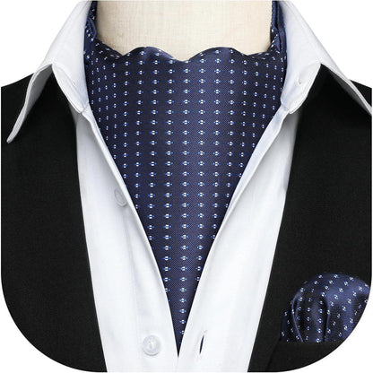 Herren Krawattenschal Rot Paisley Set