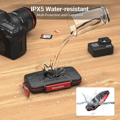 Professionelles wasserfestes SD CF Kartenetui für 9 Karten