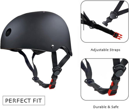 Skate Protektoren Set mit Helm Knie Pads Elbow Pads Handgelenkschoner