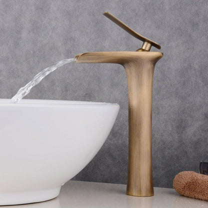 Wasserfall Wasserhahn Antik Bronze Messing Einhebelarmatur