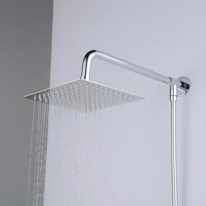 Quadratischer Einbauduschkopf Edelstahl 40cm Luxus Duschkopf