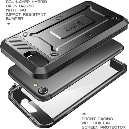 iPhone SE 2022/2020, 7, 8 Hülle mit Gürtelclip & Displayschutz